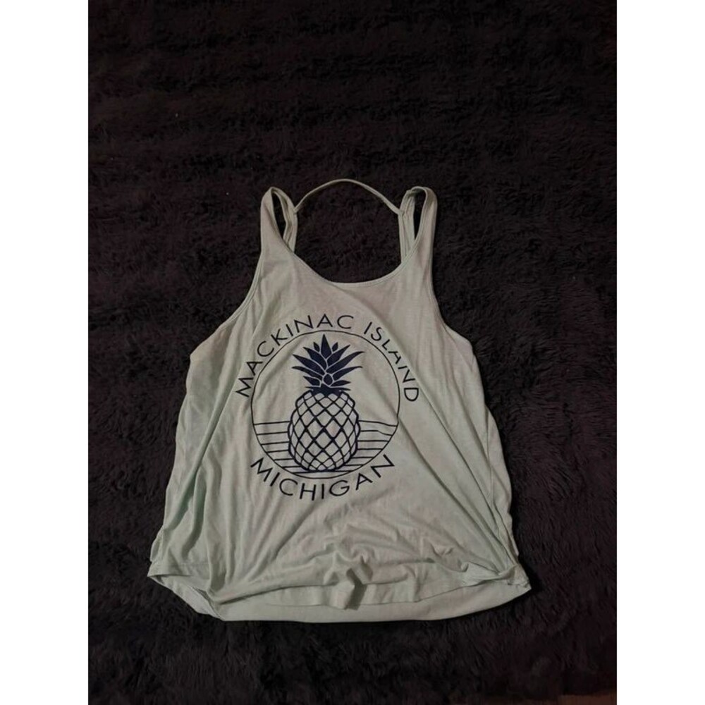 Mackinac Island Michigan Pineapple Tank Top
